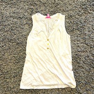 Lilly Pulitzer White Tank Top XS
